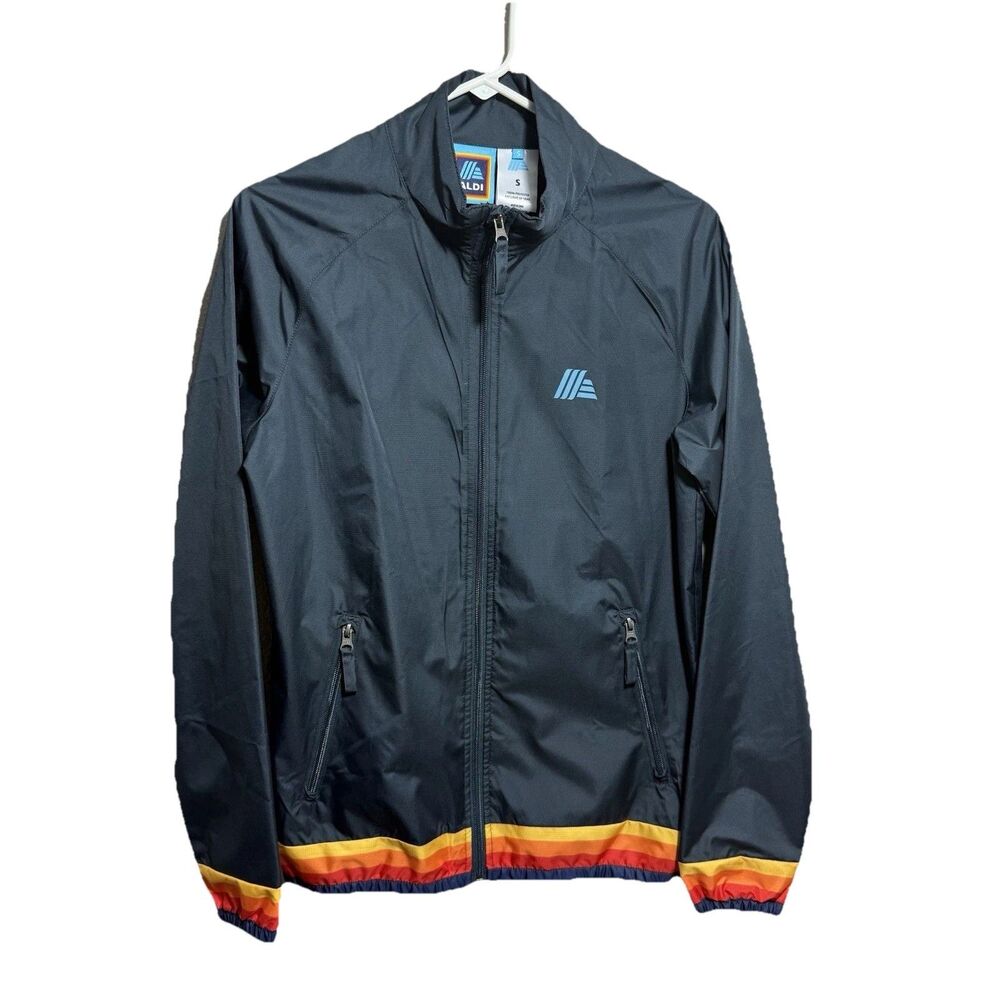 Aldi Windbreaker Jacket 2023 Gear Capsule Collection Dark Navy Blue Sz S